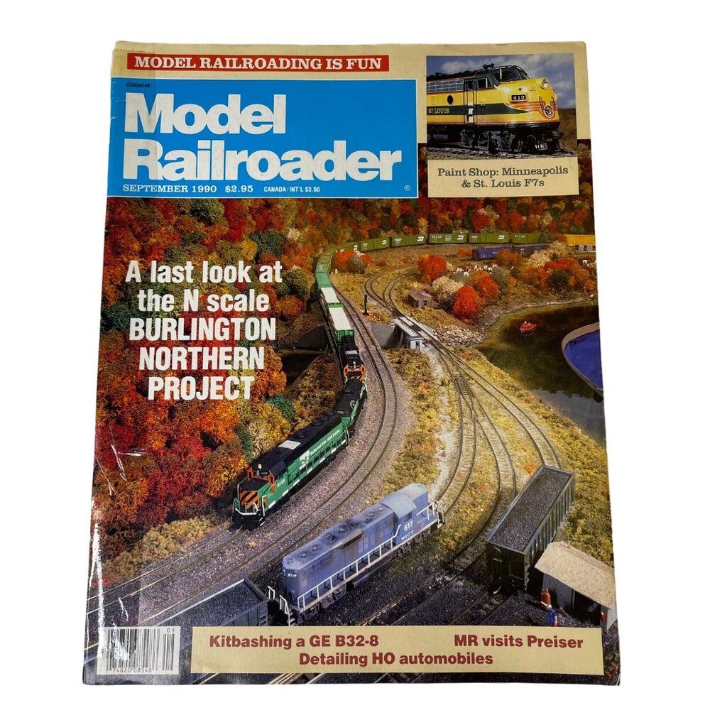 Model Railroader Magazine Back Issue September 1990 Vol 57 No 9 u